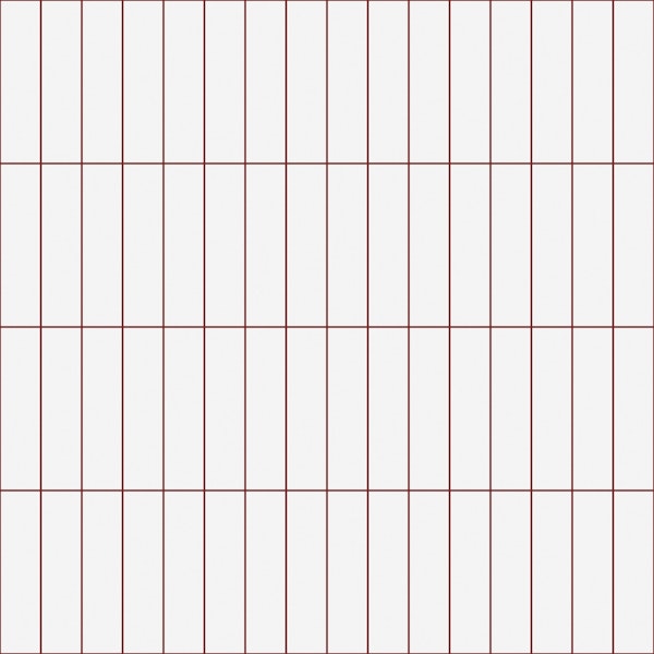 Vertical Grid Pattern - White and Ruby