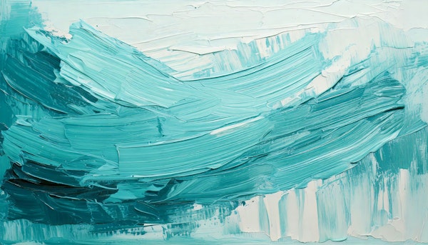 Turquoise Abstract Flow