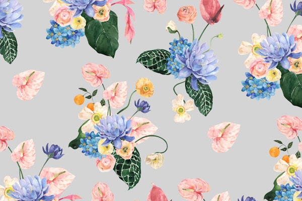 Watercolor Floral Elegance Bloom