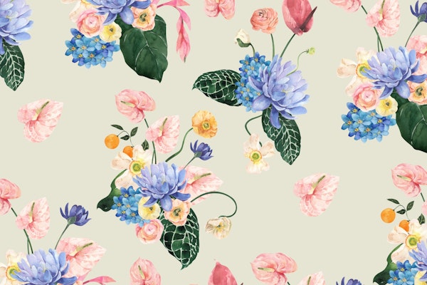 Soft-Toned Floral Composition