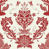 Romantic Harmony in Red papiers peint