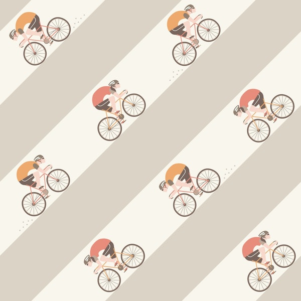 Cycling in the mountains small earth tones