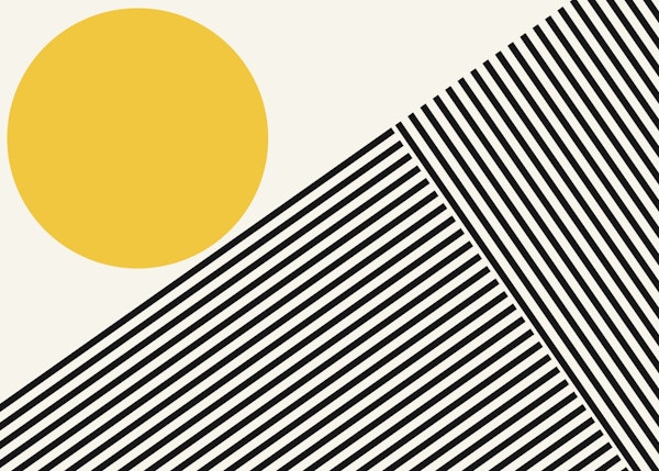 Sunrise Geometric Art