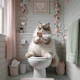 A Cat`s Life - Cat Business In The Bathroom