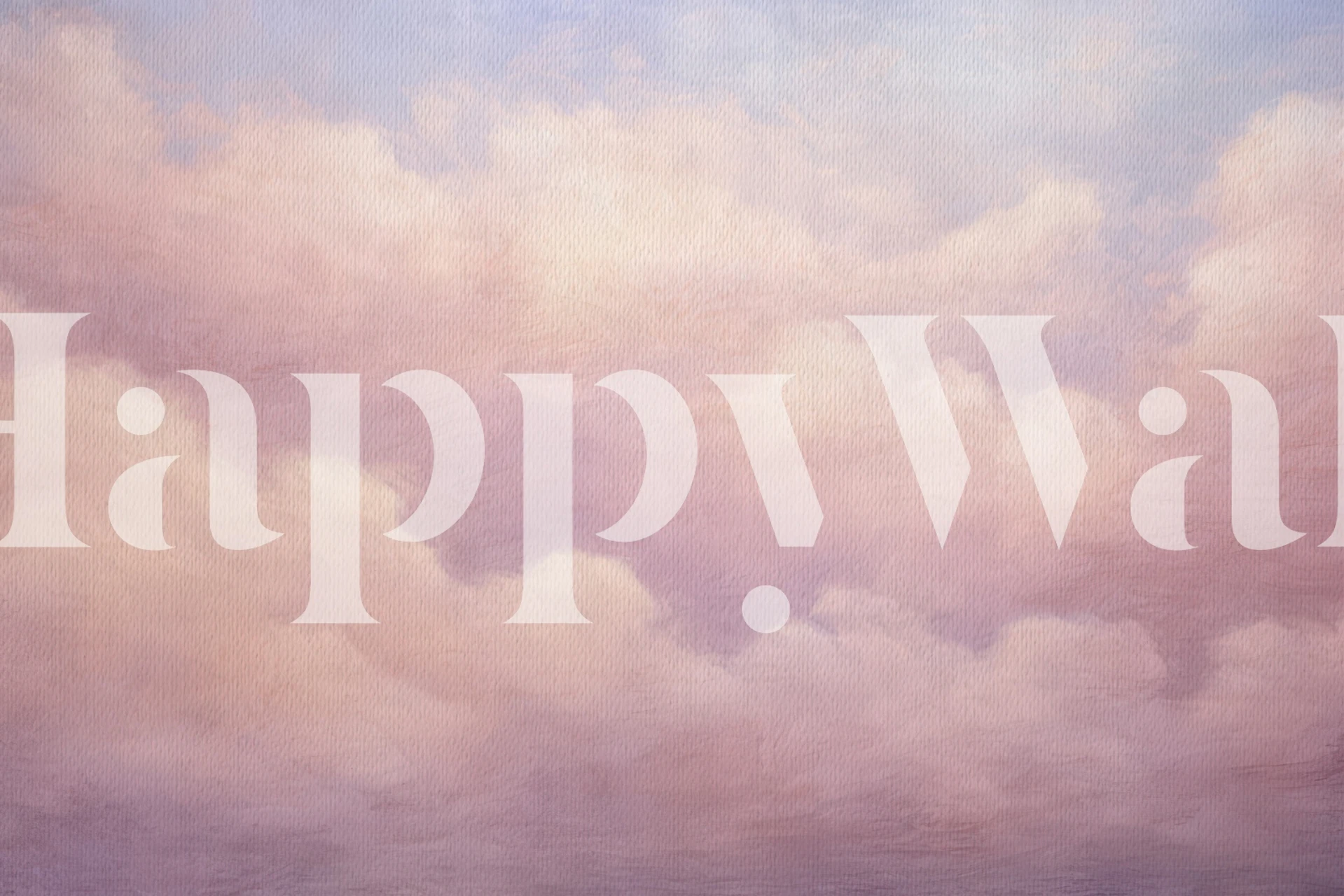 Design de papier peint nuages roses doux