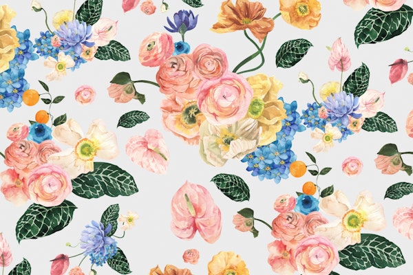 Vibrant Bloom Watercolor