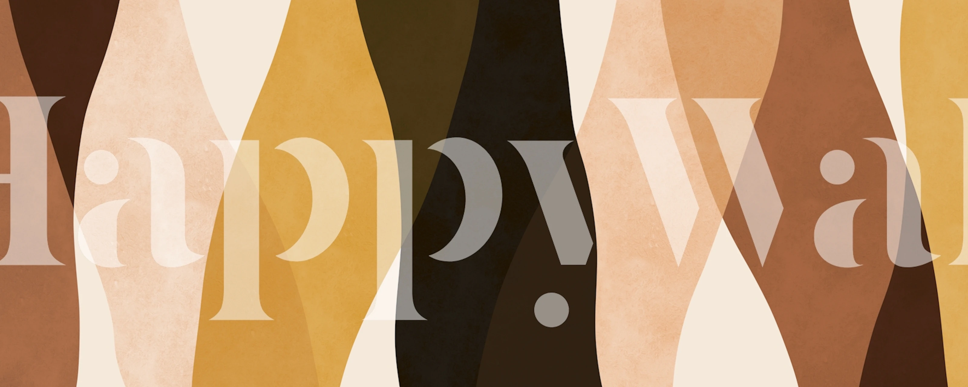 Papel pintado Autumn Wave Design en una habitación