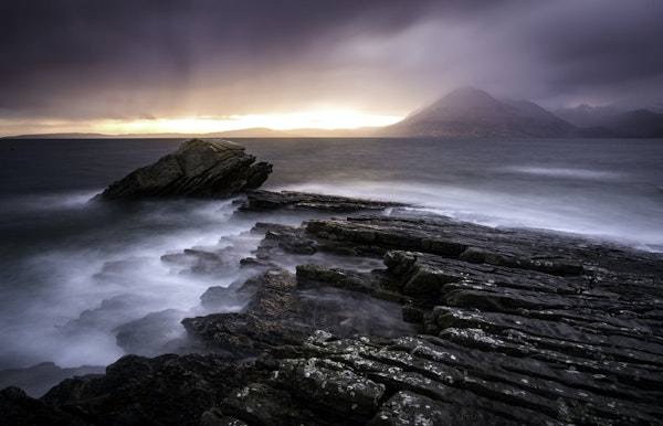 Sunset at Elgol Beach