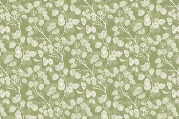 Honesty sage green floral