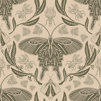 Leafy Butterfly Scene ταπετσαρία