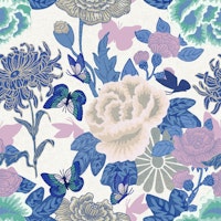 Roses and Chrysanthemums wallpaper