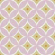 Retro Pink Circles on Warm Beige Linen