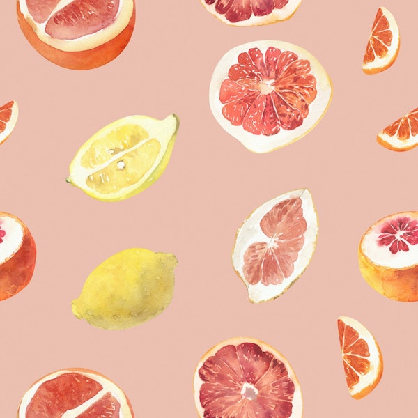 Watercolor Citrus Delight