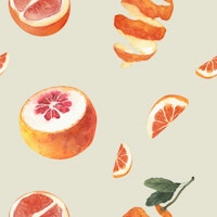 Juicy Citrus Swirls behang