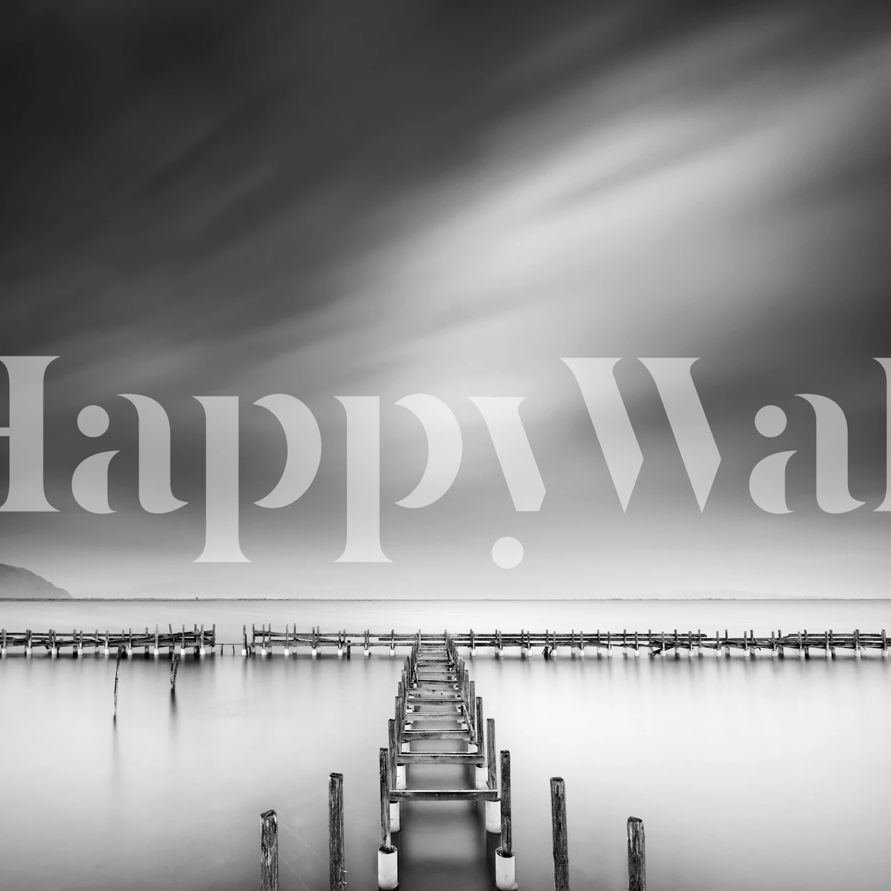 Tapetdesign med en rolig havutsikt