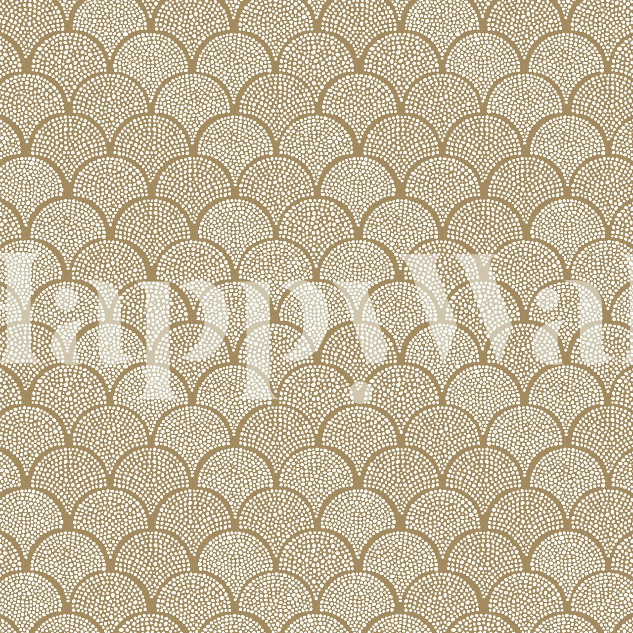 Japanese scallop pattern in neutral tones wallpaper
