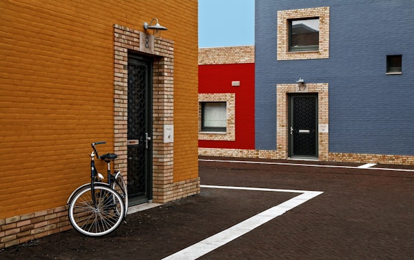 colored facades