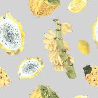 Mini Banana & Exotic Fruit Pattern tapet