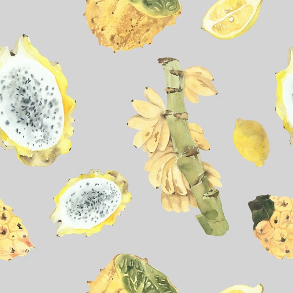 Mini Banana & Exotic Fruit Pattern