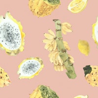 Lush Tropical Fruit Pattern tapet