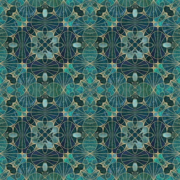 Emerald Gold Art Deco Luxury