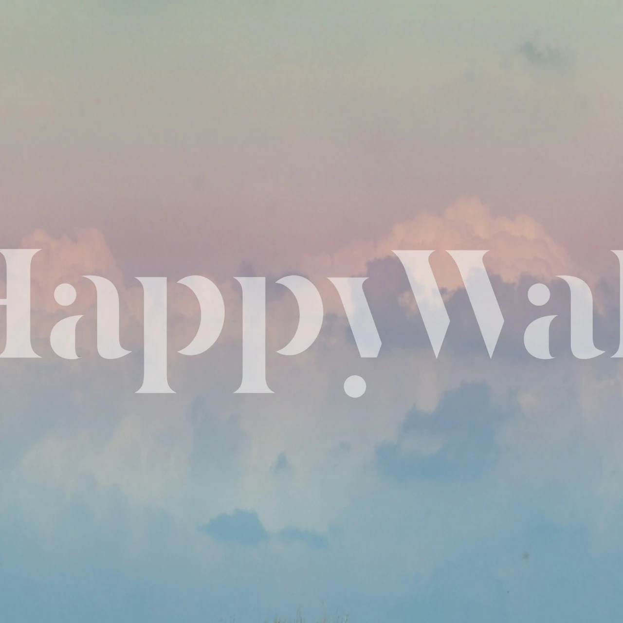 Dreamy Cloudy Sky wallpaper in a room