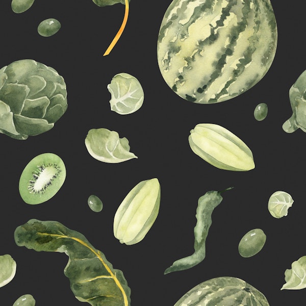 Exotic Green Fruits & Vegetables