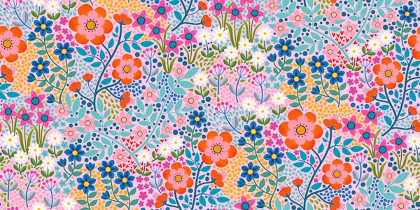 Summer Flower Garden - pink large scale