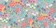 Summer flower garden - blue grey large