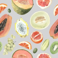 Exotic Fruit Mix Seamless Pattern tapete