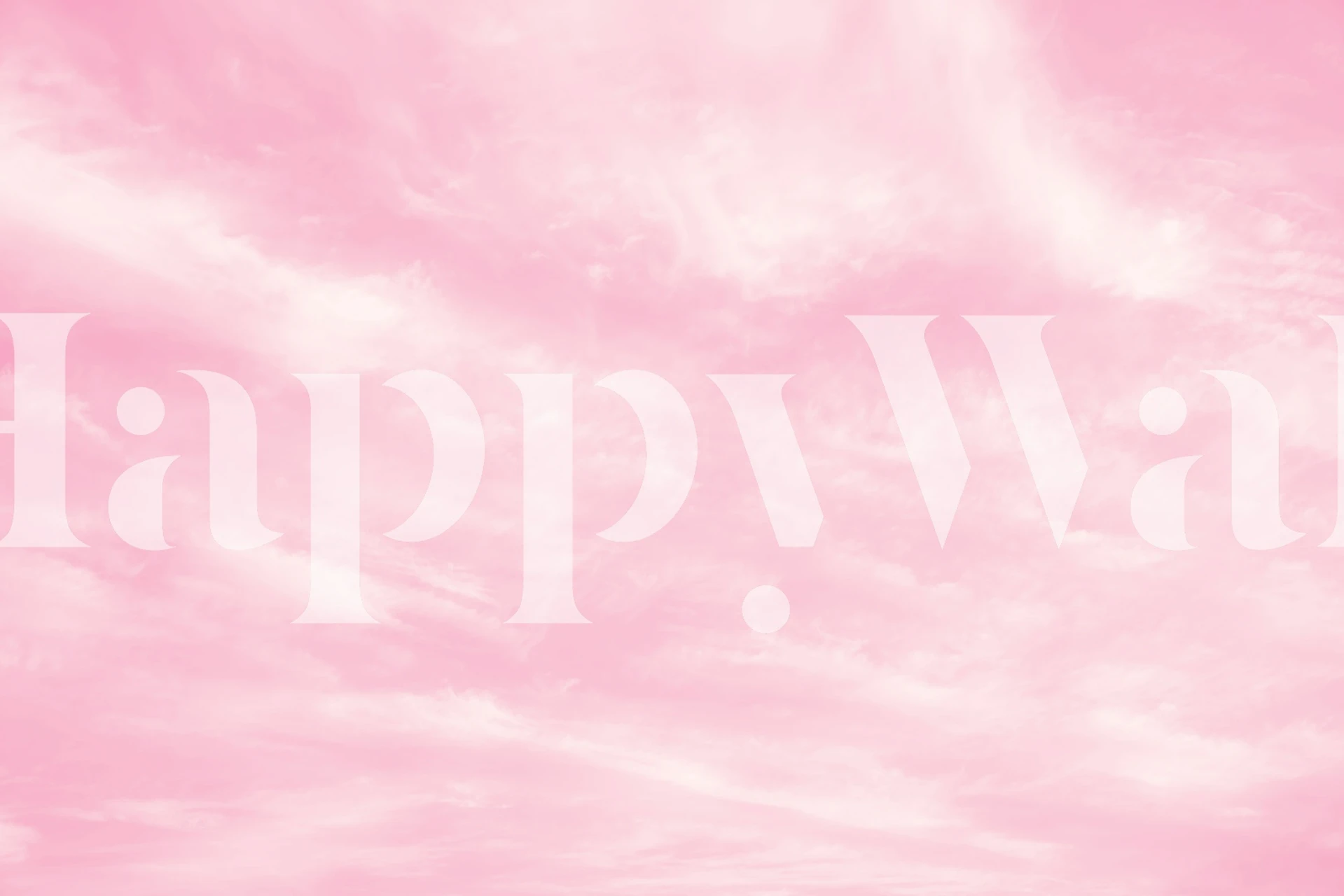 Dreamy Pink Sky tapet i et rom