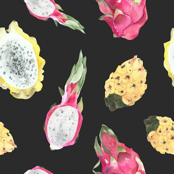 Vibrant Kiwano & Dragonfruit Design