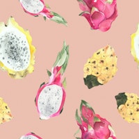 Exotic Tropical Fruits Pattern tapete