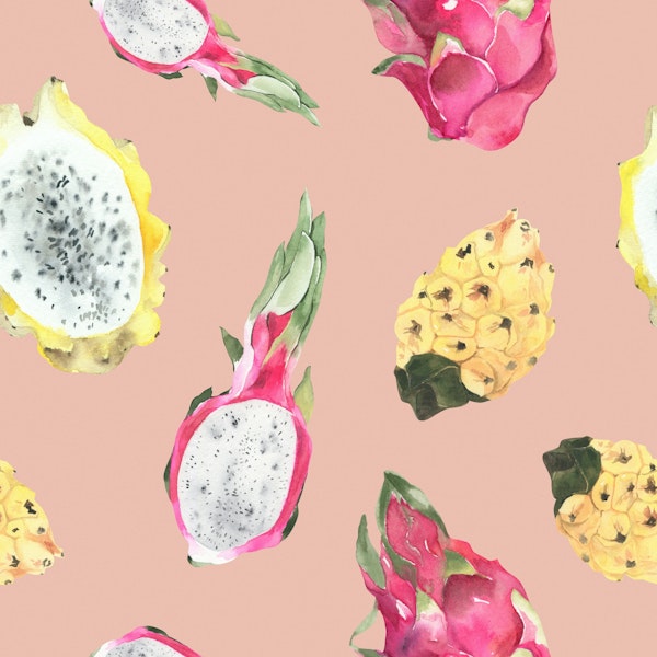 Exotic Tropical Fruits Pattern