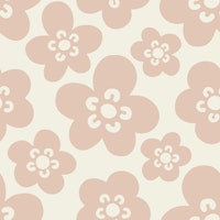 Mimi Scandi Flowers - Cream - L tapete