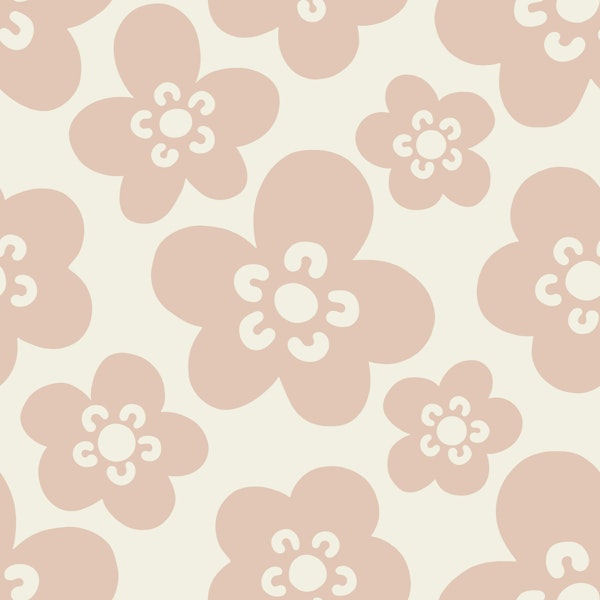 Mimi Scandi Flowers - Cream - L