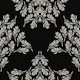 Rustic leaf damask medium – onyx black