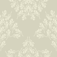 Rustic leaf damask XL – neutral gray ταπετσαρία