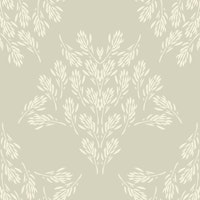 Rustic Leaf Damask large – Neutral Gray ταπετσαρία