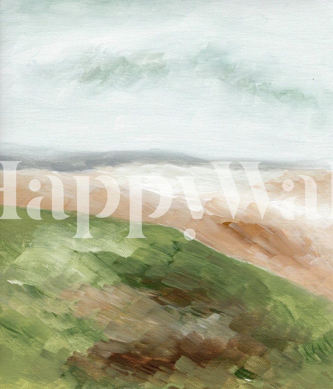 Tapeta Earthy Beach Serenity v pokoji