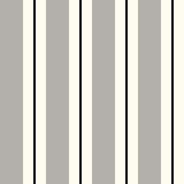 Timeless cabana stripes small - gray & white