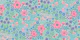 Summer Flower Garden - pink and blue