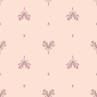 Minimalist heart branches large – pastel pink carta da parati