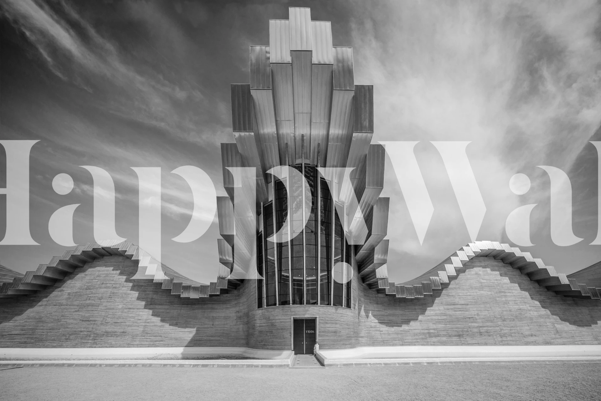 Papier peint Ysios winery dans une pièce moderne