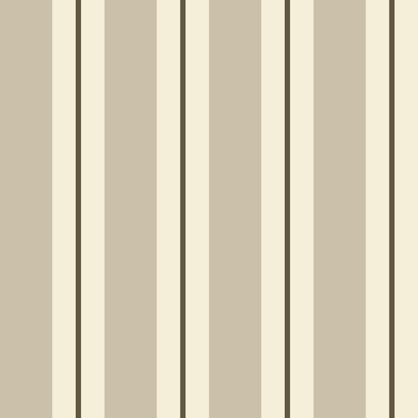Timeless cabana stripes small - brown & cream