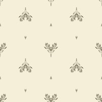 Minimalist heart branches large – warm white carta da parati