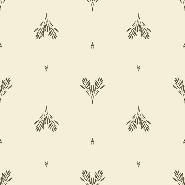 Minimalist heart branches large – warm white