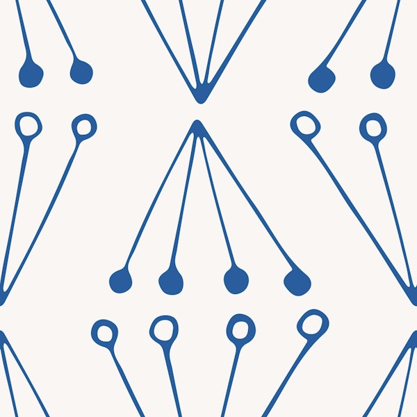 Abstract Modern Geo blue beige