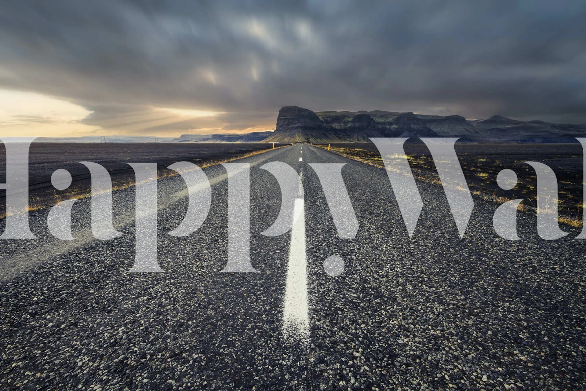 Wallpaper featuring a scenic road view