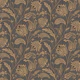 Floral paisley tendrils mosaic dark neutrals